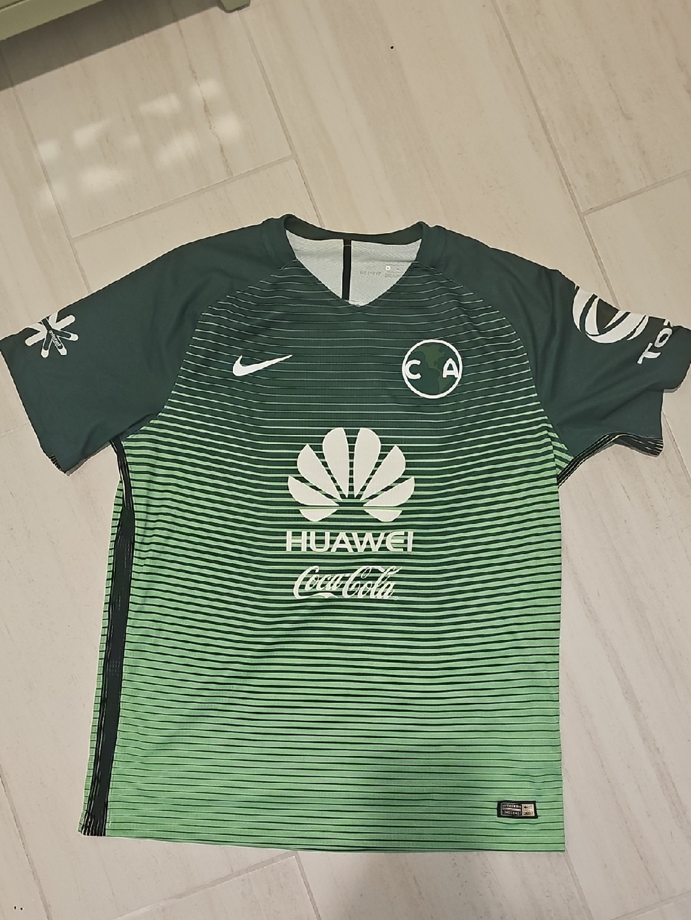 Nike Green Gradient Soccer Jersey